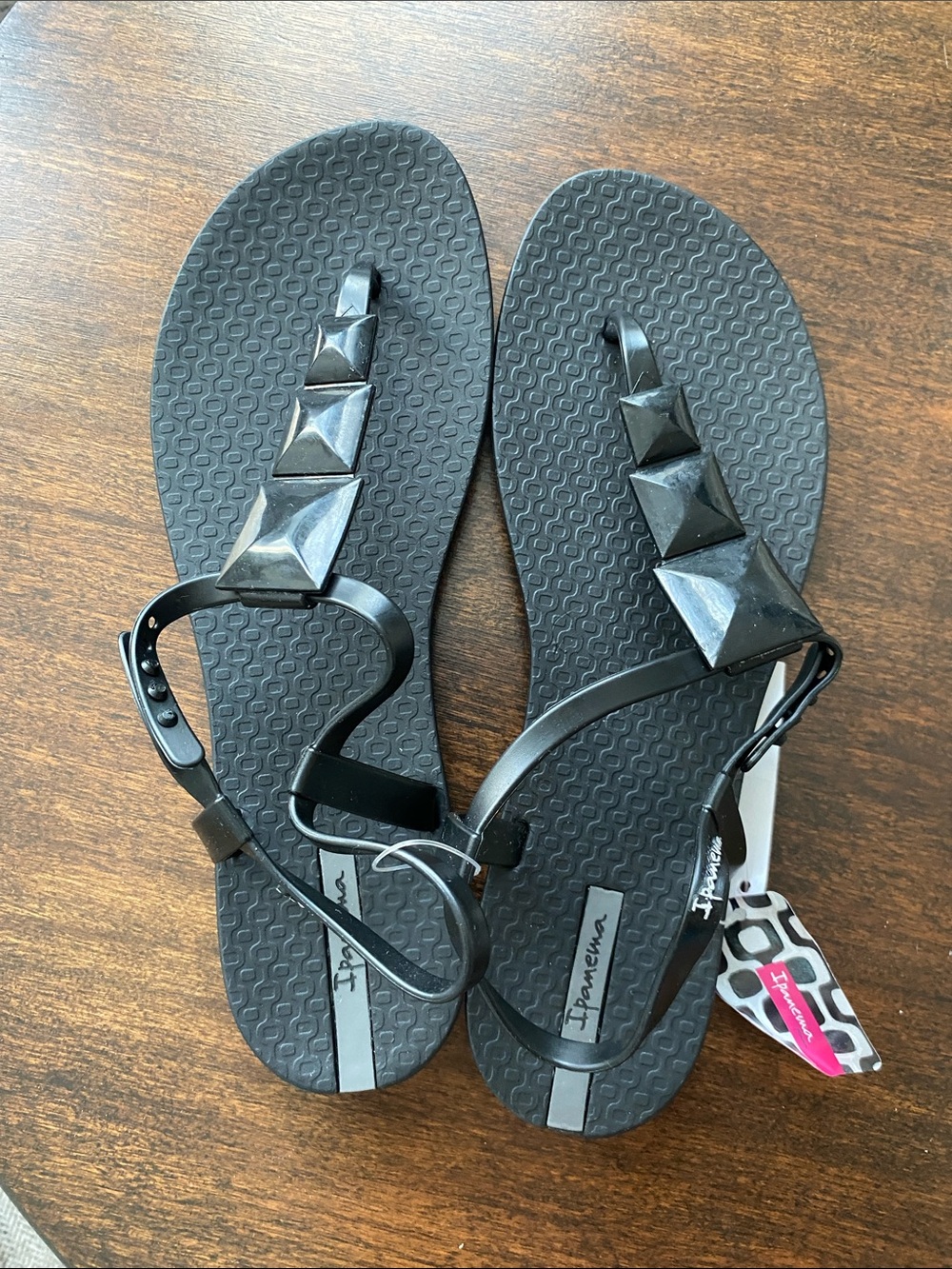 Ipanema Maya Pyramid-Studded Sandals NWT